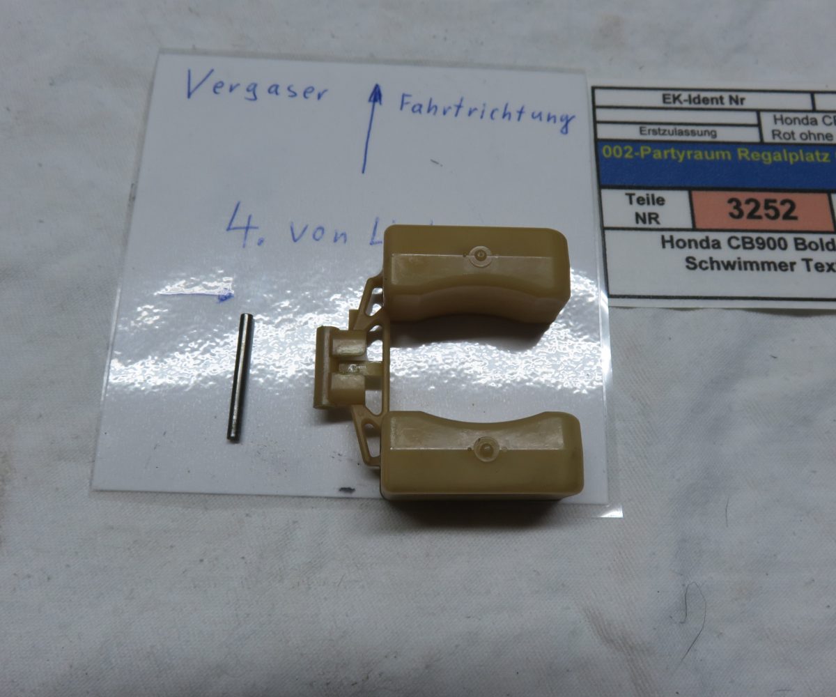 Honda CB900 Boldor SC01 Schwimmer Text lesen Kennung 3252