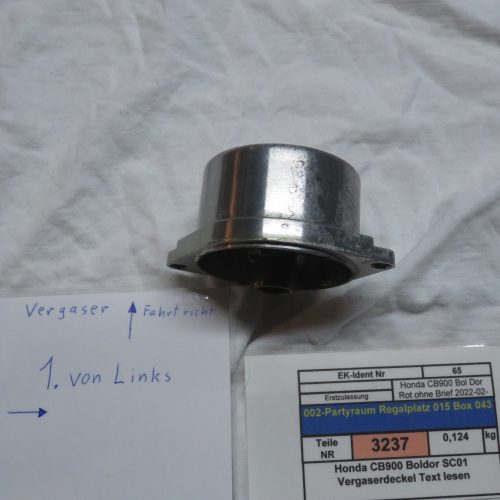 Honda CB900 Boldor SC01 Vergaserdeckel Text lesen Kennung 3237 VHB