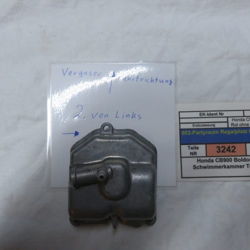 Honda CB900 Boldor SC01 Schwimmerkammer Text lesen Kennung 3242 VHB