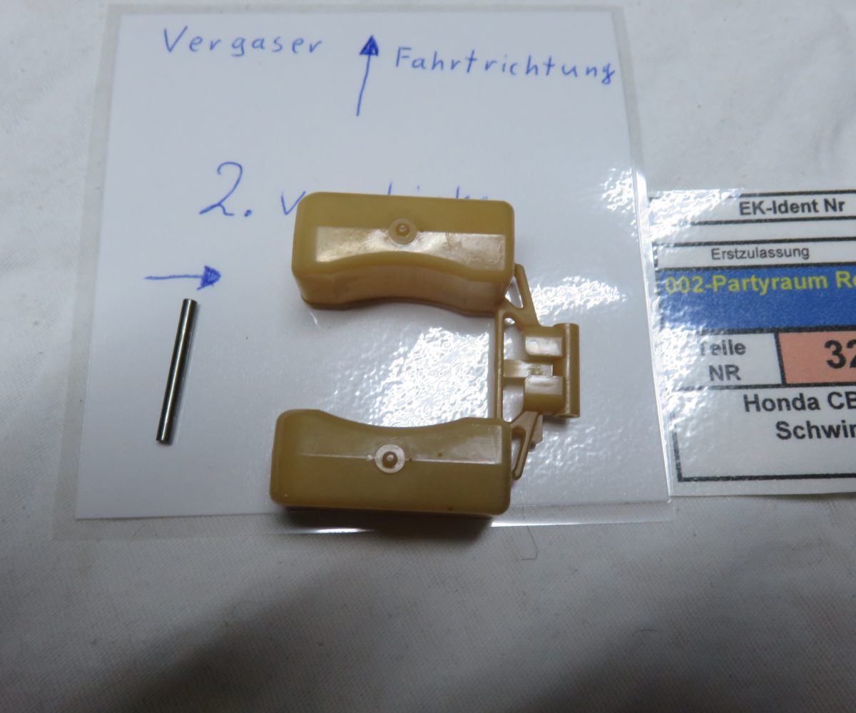 Honda CB900 Boldor SC01 Schwimmer Text lesen Kennung 3244