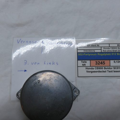 Honda CB900 Boldor SC01 Vergaserdeckel Text lesen Kennung 3245 VHB