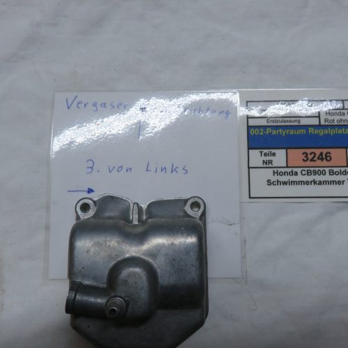 Honda CB900 Boldor SC01 Schwimmerkammer Text lesen Kennung 3246 VHB