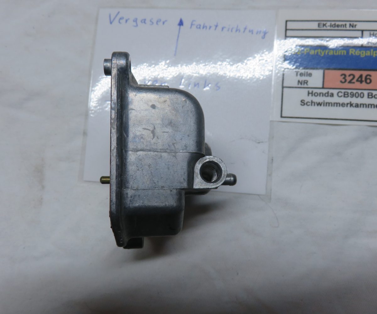 Honda CB900 Boldor SC01 Schwimmerkammer Text lesen Kennung 3246 VHB