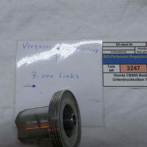 Honda CB900 Boldor SC01 Unterdruckkolben Text lesen Kennung 3247 VHB
