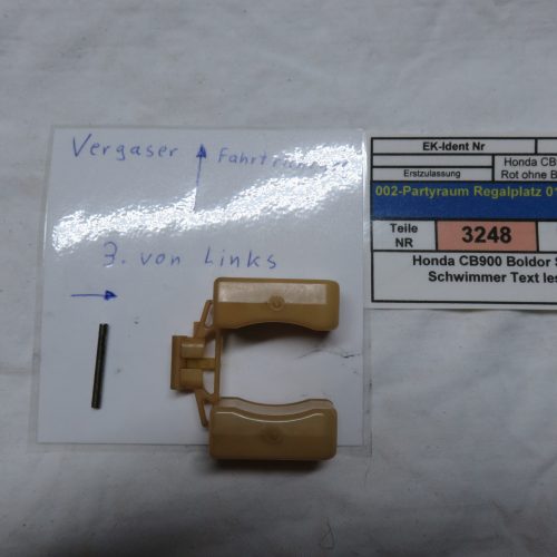 Honda CB900 Boldor SC01 Schwimmer Text lesen Kennung 3248