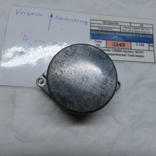 Honda CB900 Boldor SC01 Vergaserdeckel Text lesen Kennung 3249 VHB