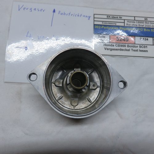 Honda CB900 Boldor SC01 Vergaserdeckel Text lesen Kennung 3249 VHB