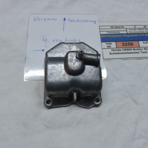 Honda CB900 Boldor SC01 Schwimmerkammer Text lesen Kennung 3250 VHB
