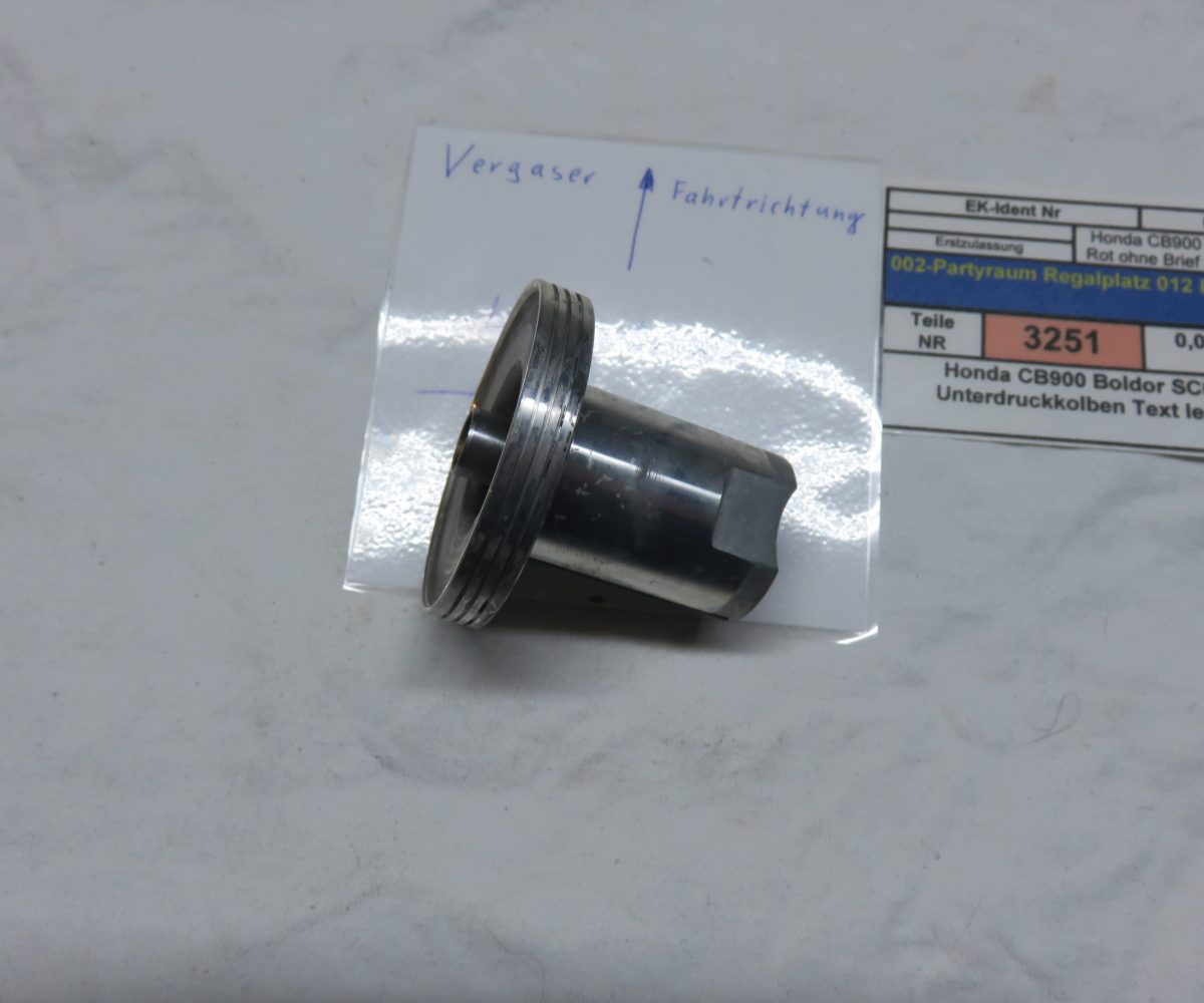 Honda CB900 Boldor SC01 Unterdruckkolben Text lesen Kennung 3251 VHB