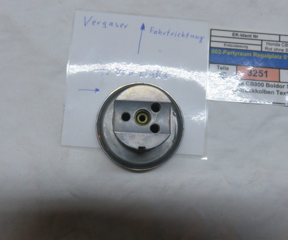 Honda CB900 Boldor SC01 Unterdruckkolben Text lesen Kennung 3251 VHB