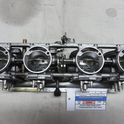Honda CB900 Boldor SC01 Vergasergehäuse TEXT lesen Preis VHB Kennung 3254