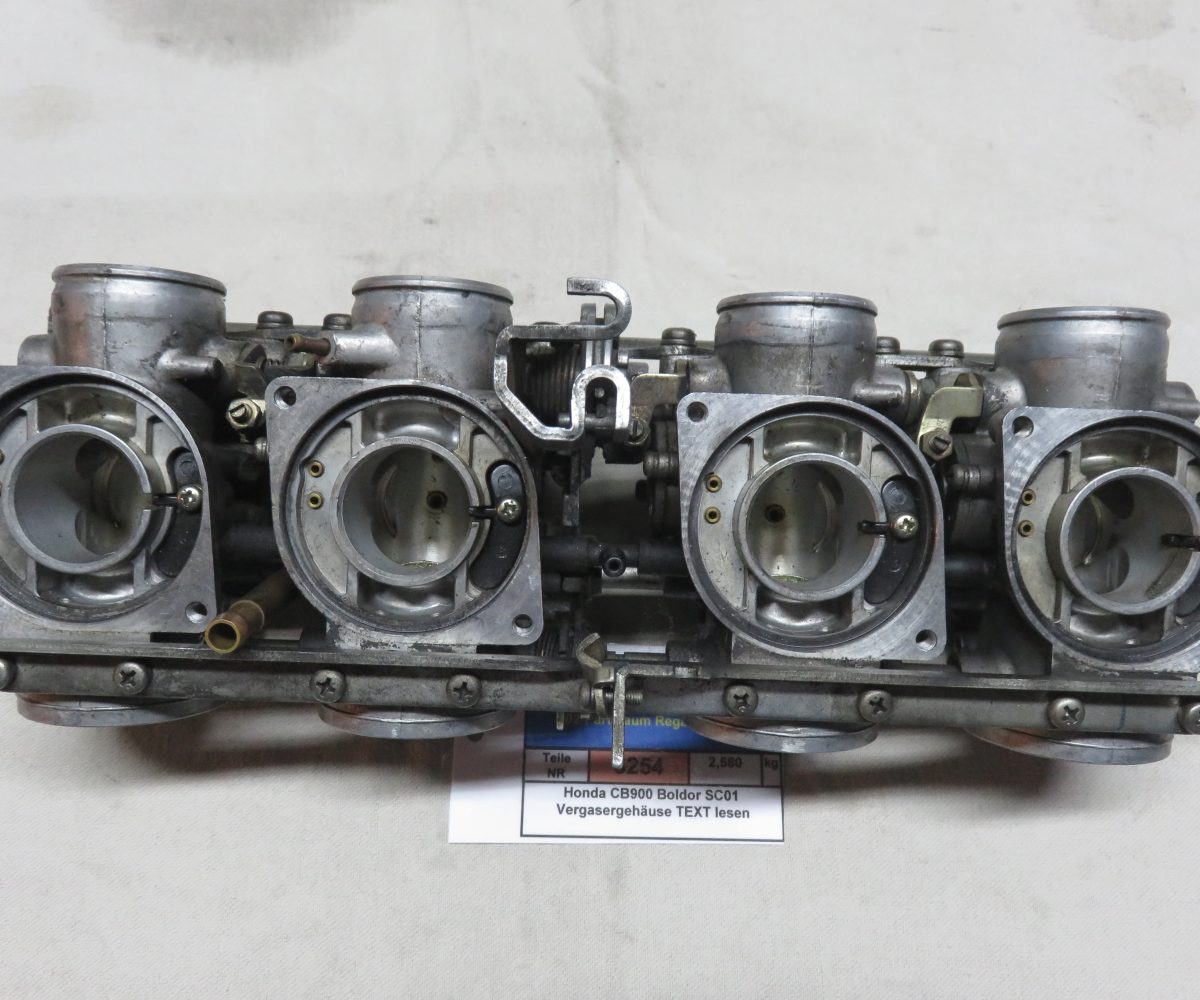 Honda CB900 Boldor SC01 Vergasergehäuse TEXT lesen Preis VHB Kennung 3254