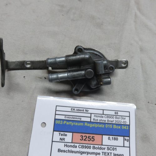 Honda CB900 Boldor SC01 Beschleunigerpumpe TEXT lesen Preis VHB Kennung 3255