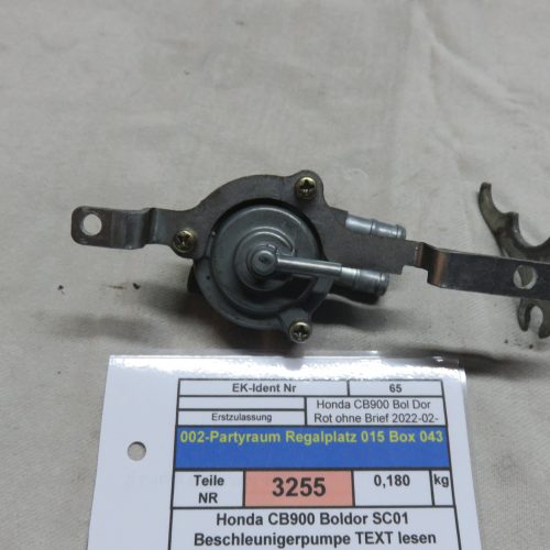 Honda CB900 Boldor SC01 Beschleunigerpumpe TEXT lesen Preis VHB Kennung 3255