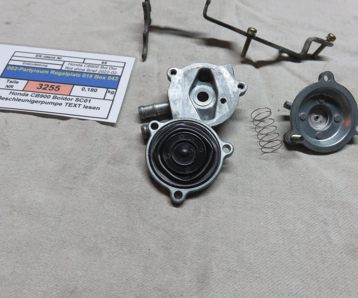 Honda CB900 Boldor SC01 Beschleunigerpumpe TEXT lesen Preis VHB Kennung 3255