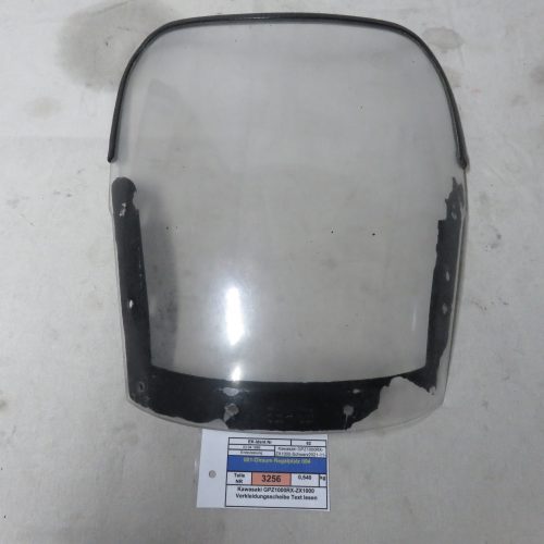 Kawasaki GPZ1000RX-ZX1000 Verkleidungsscheibe Text lesen Kennung 3256 Preis VHB