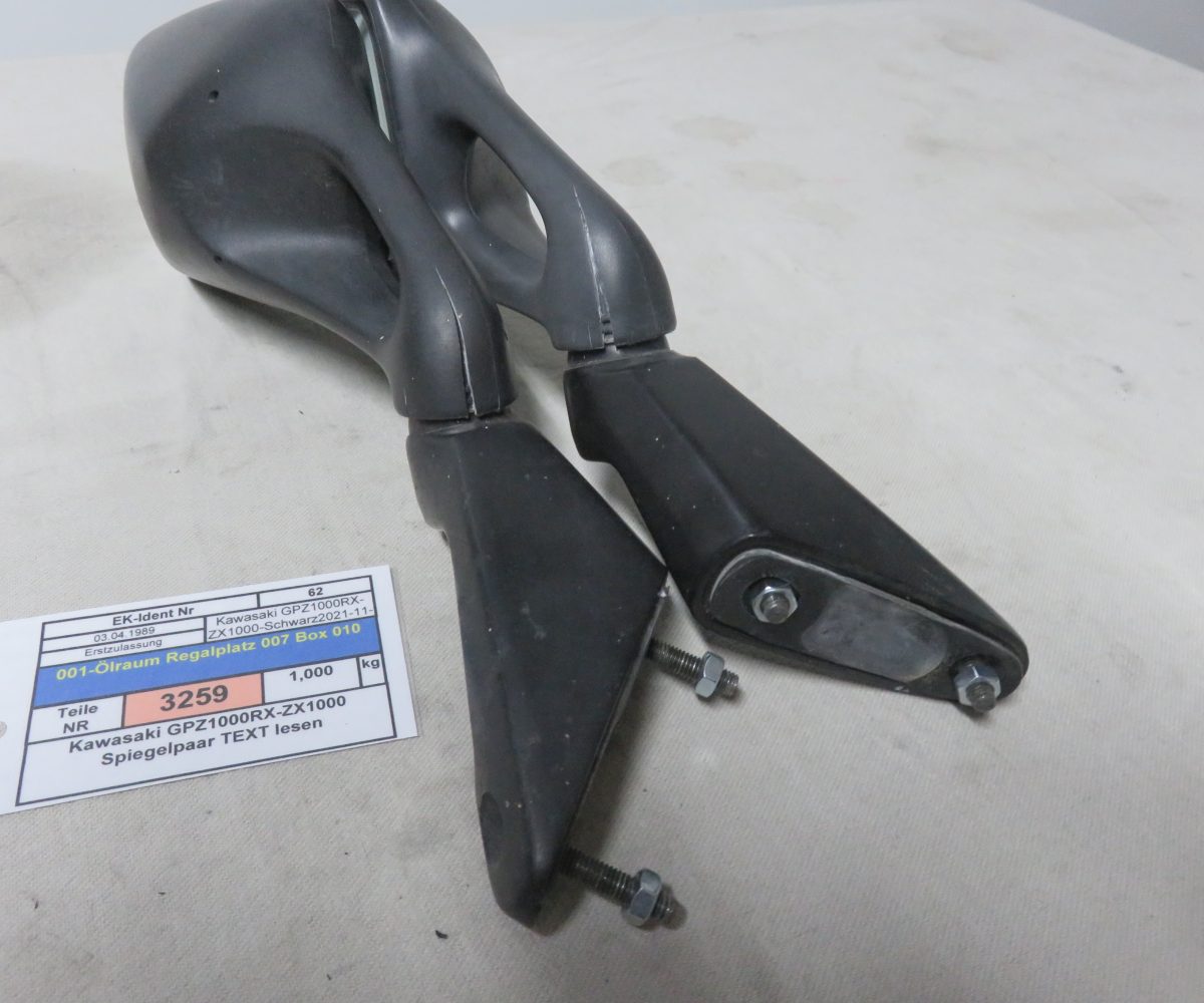 Kawasaki GPZ1000RX-ZX1000 Spiegelpaar TEXT lesen Kennung 3259 Preis VHB