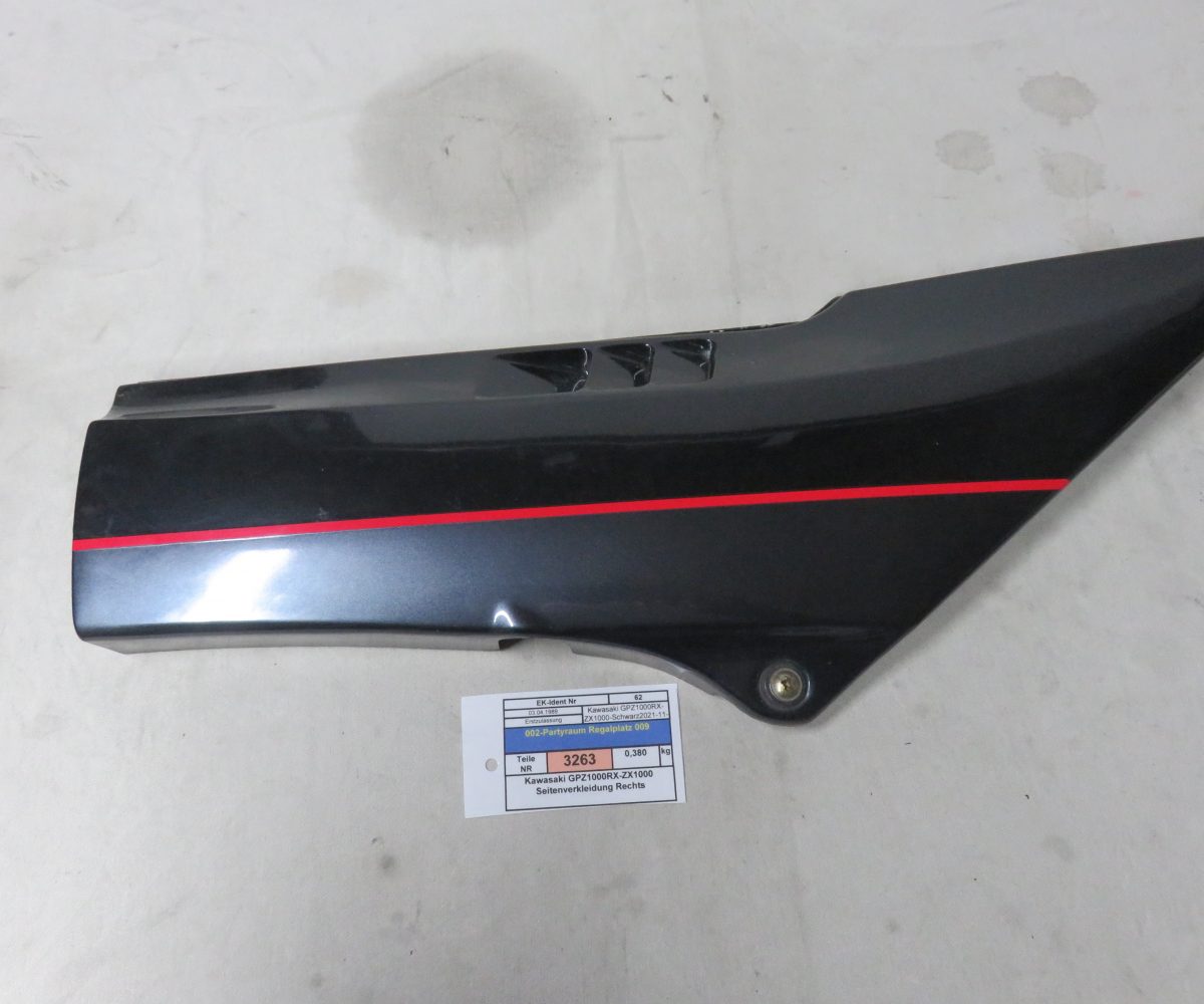 Kawasaki GPZ1000RX-ZX1000 Seitenverkleidung Rechts Kennung 3263 Preis VHB