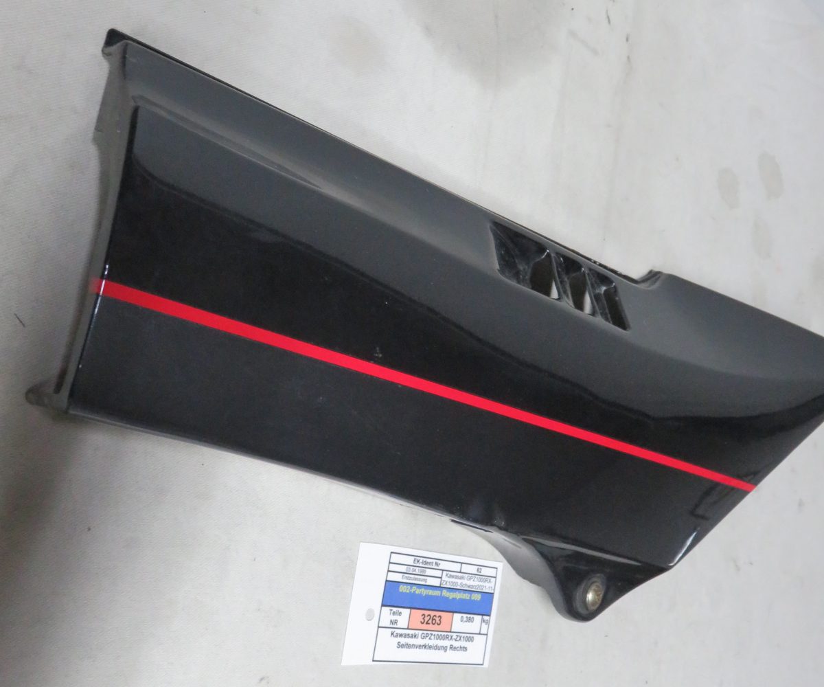 Kawasaki GPZ1000RX-ZX1000 Seitenverkleidung Rechts Kennung 3263 Preis VHB