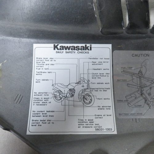 Kawasaki GPZ1000RX-ZX1000 Seitenverkleidung Rechts Kennung 3263 Preis VHB