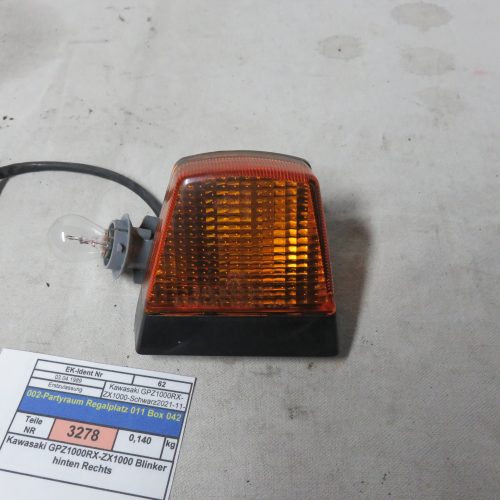 Kawasaki GPZ1000RX-ZX1000 Blinker hinten Rechts Kennung 3278
