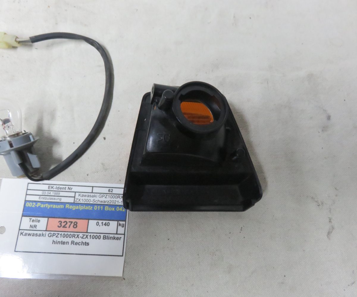 Kawasaki GPZ1000RX-ZX1000 Blinker hinten Rechts Kennung 3278