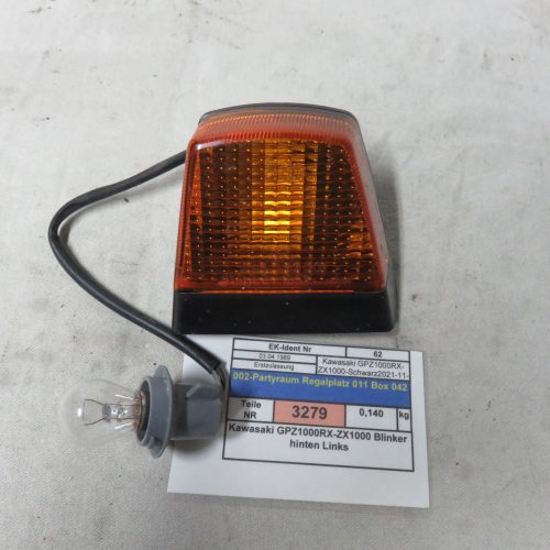 Kawasaki GPZ1000RX-ZX1000 Blinker hinten Links Kennung 3279