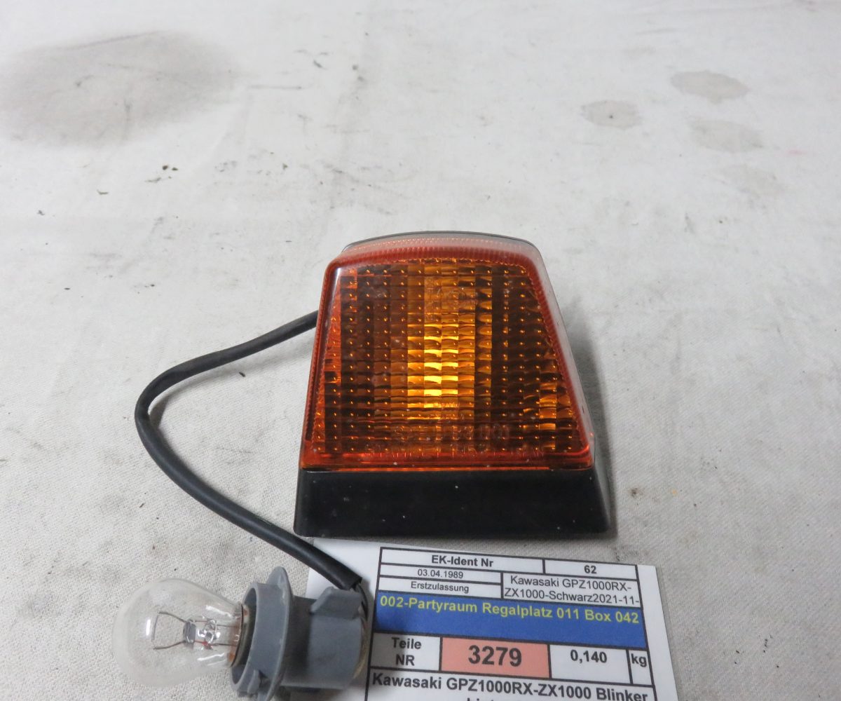 Kawasaki GPZ1000RX-ZX1000 Blinker hinten Links Kennung 3279