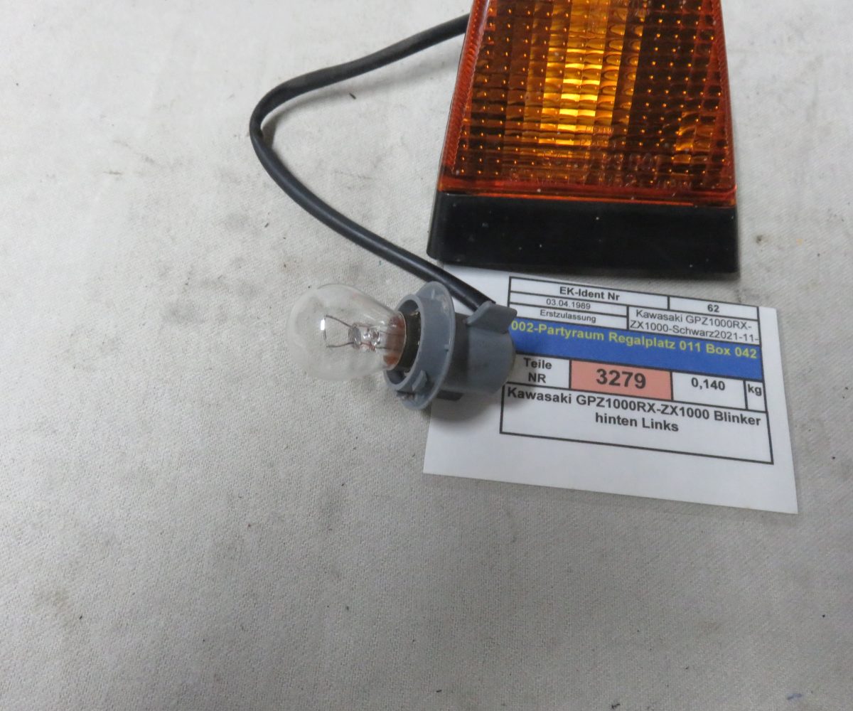 Kawasaki GPZ1000RX-ZX1000 Blinker hinten Links Kennung 3279