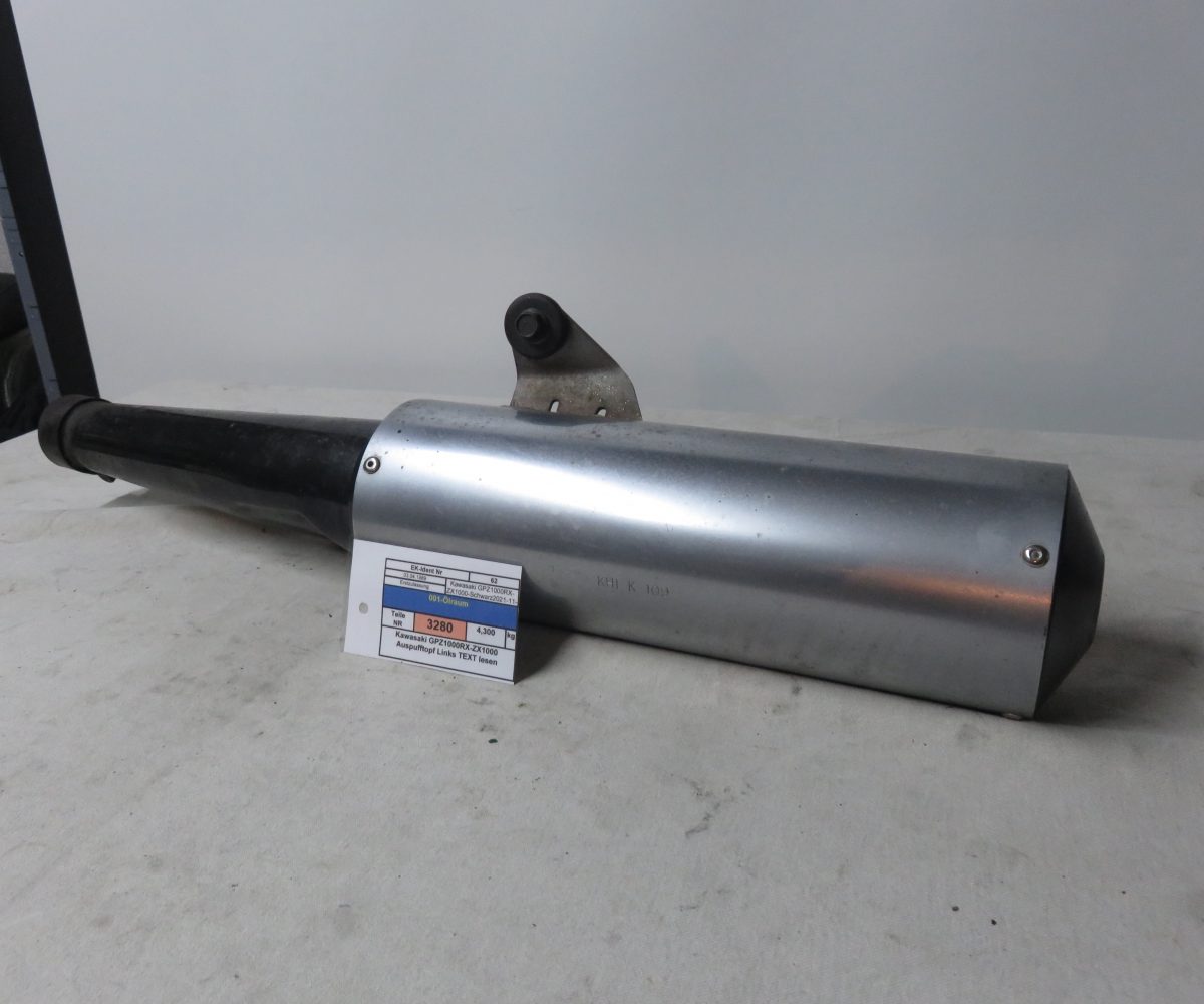Kawasaki GPZ1000RX-ZX1000 Auspufftopf Links TEXT lesen Kennung 3280 Preis VHB