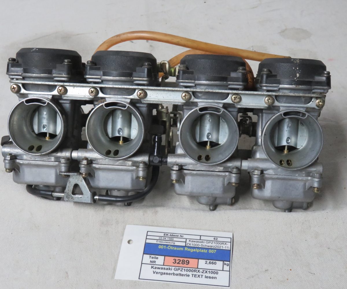 Kawasaki GPZ1000RX-ZX1000 Vergaserbatterie TEXT lesen Kennung 3289 Preis VHB