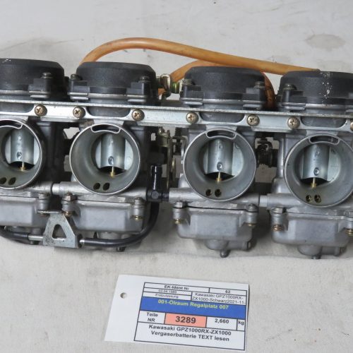 Kawasaki GPZ1000RX-ZX1000 Vergaserbatterie TEXT lesen Kennung 3289 Preis VHB