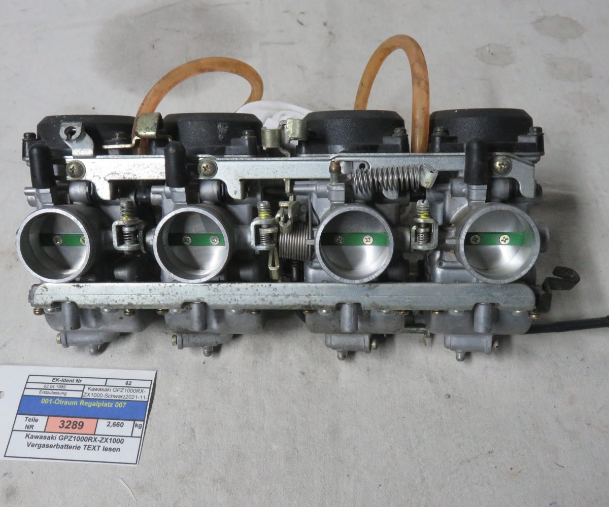 Kawasaki GPZ1000RX-ZX1000 Vergaserbatterie TEXT lesen Kennung 3289 Preis VHB
