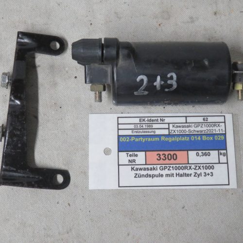 Kawasaki GPZ1000RX-ZX1000 Zündspule mit Halter Zyl 2+3 Kennung 3300 Preis VHB