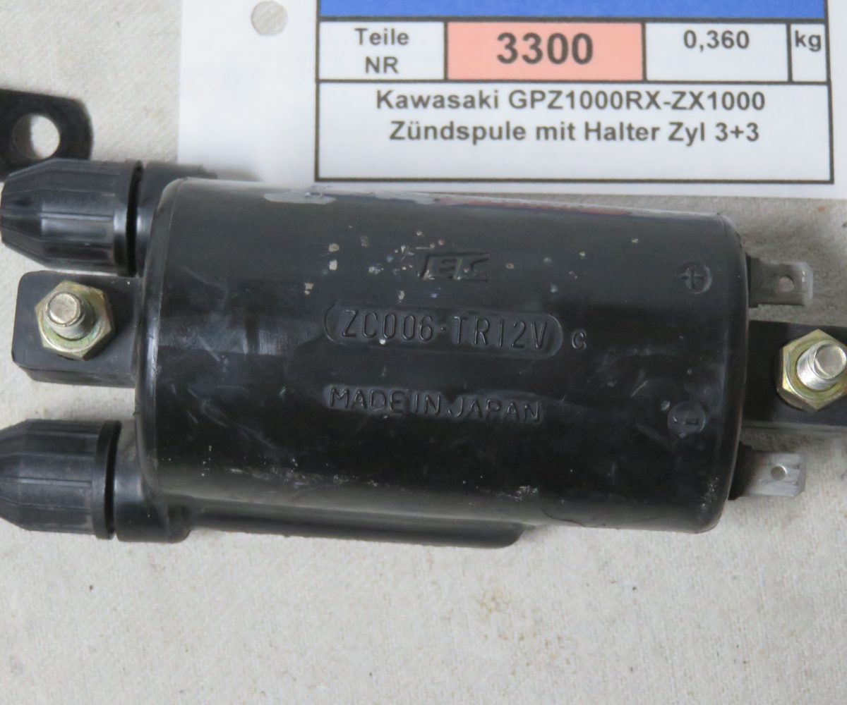 Kawasaki GPZ1000RX-ZX1000 Zündspule mit Halter Zyl 2+3 Kennung 3300 Preis VHB