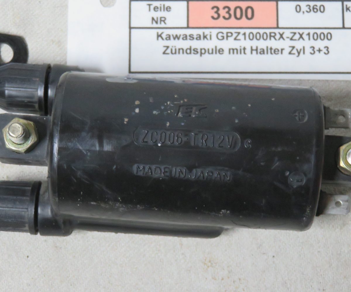 Kawasaki GPZ1000RX-ZX1000 Zündspule mit Halter Zyl 2+3 Kennung 3300 Preis VHB