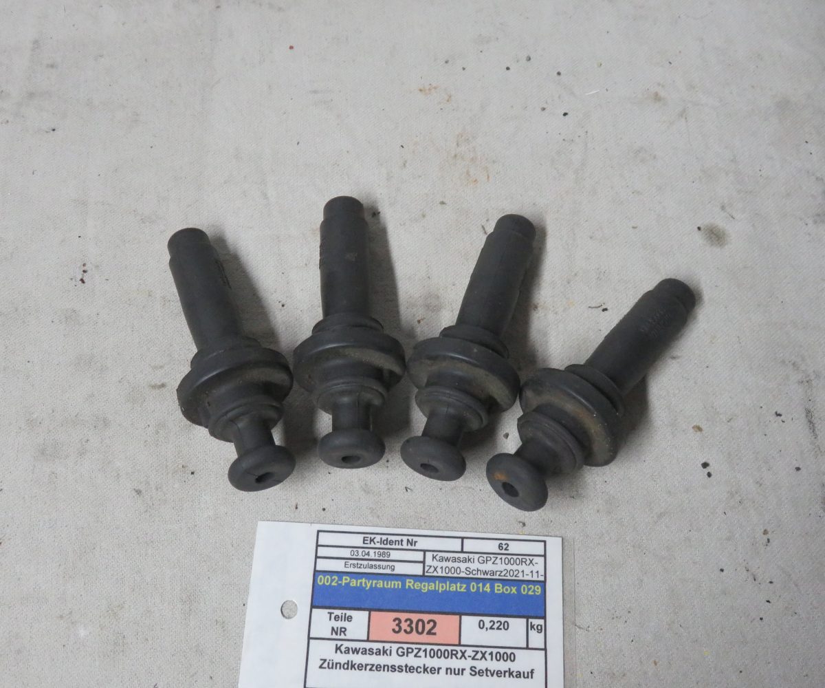 Kawasaki GPZ1000RX-ZX1000 Zündkerzensstecker nur Setverkauf Kennung 3302 Preis VHB