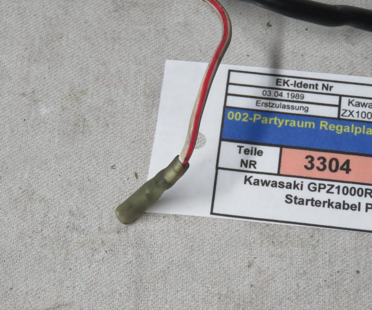 Kawasaki GPZ1000RX-ZX1000 Starterkabel Plus Kennung 3304