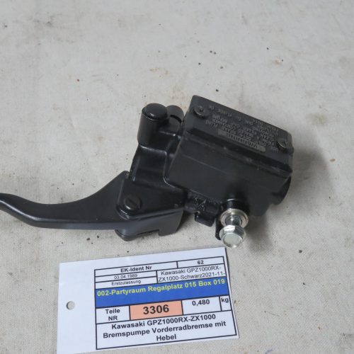 Kawasaki GPZ1000RX-ZX1000 Bremspumpe Vorderradbremse mit Hebel Kennung 3306 Preis VHB
