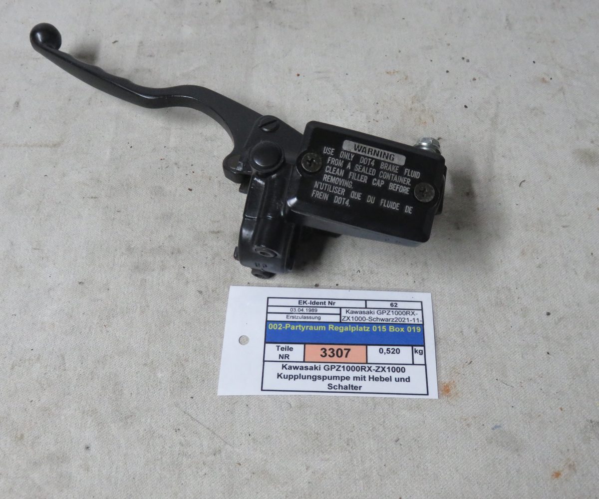 Kawasaki GPZ1000RX-ZX1000 Kupplungspumpe mit Hebel und Schalter Kennung 3307 Preis VHB
