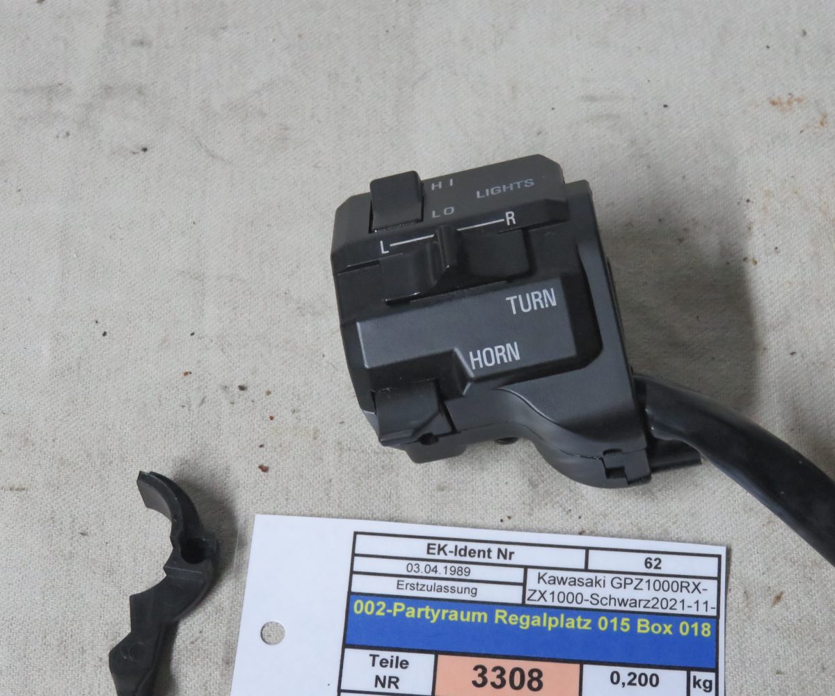 Kawasaki GPZ1000RX-ZX1000 Lenkergriffeinheit Schaltereinheit Links Kennung 3308 Preis VHB