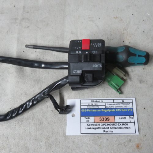 Kawasaki GPZ1000RX-ZX1000 Lenkergriffeinheit Schaltereinheit Rechts Kennung 3309 Preis VHB