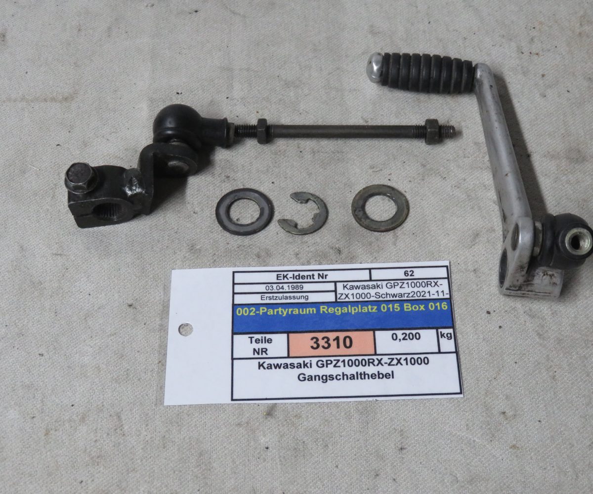 Kawasaki GPZ1000RX-ZX1000 Gangschalthebel Kennung 3310 Preis VHB