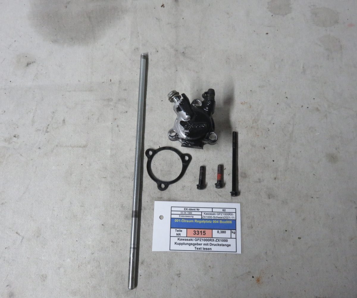 Kawasaki GPZ1000RX-ZX1000 Kupplungsgeber mit Druckstange Text lesen Kennung 3315 Preis VHB