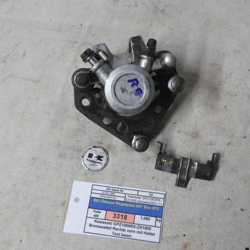 Kawasaki GPZ1000RX-ZX1000 Bremssattel Rechts vorn mit Halter Text lesen Kennung 3318 Preis VHB