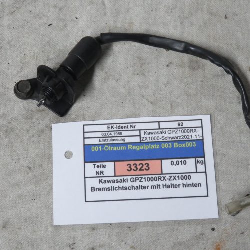 Kawasaki GPZ1000RX-ZX1000 Bremslichtschalter mit Halter hinten Kennung 3323 Preis VHB