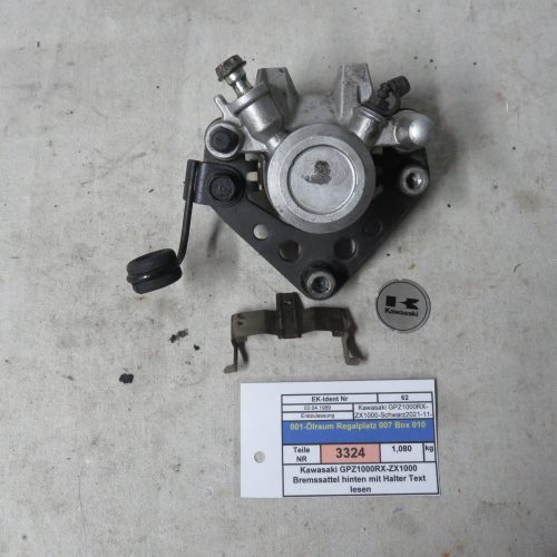 Kawasaki GPZ1000RX-ZX1000 Bremssattel hinten mit Halter Text lesen Kennung 3324 Preis VHB