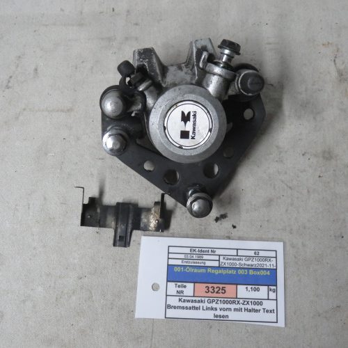 Kawasaki GPZ1000RX-ZX1000 Bremssattel Links vorn mit Halter Text lesen Kennung 3325 Preis VHB