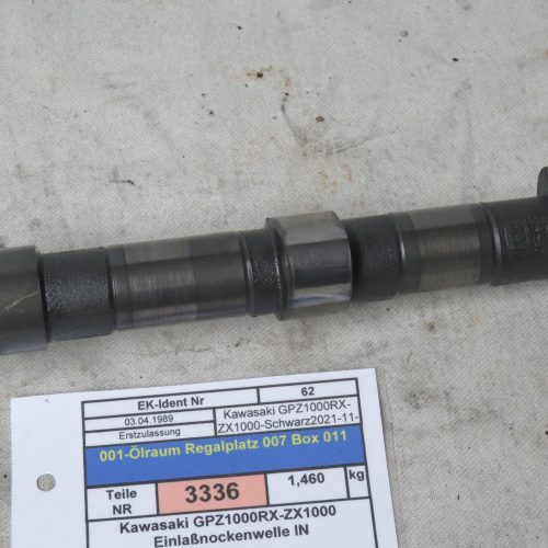 Kawasaki GPZ1000RX-ZX1000 Einlaßnockenwelle IN Kennung 3336 Preis VHB