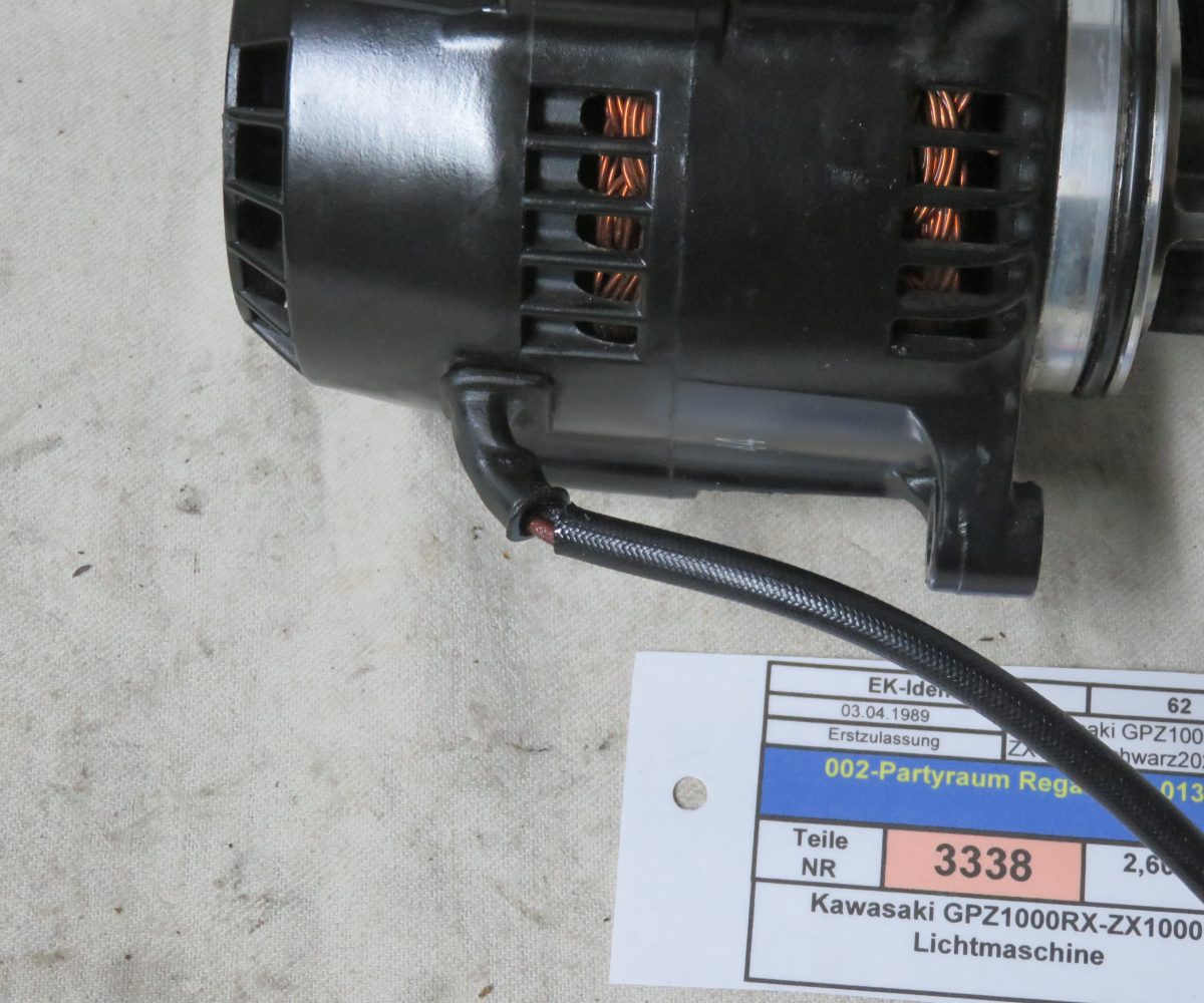 Kawasaki GPZ1000RX-ZX1000 Lichtmaschine Lima Kennung 3338 Preis VHB